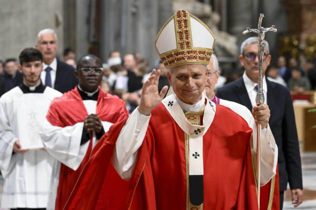 ITALY - POPE - VATICAN-2026 10 8 Italy, Rome, Vatican, 2026 10 8 Pope Leo XIV officiates the holy mass for the inauguration of the academic year of the pontifical universities at the St. Peter s Basilica in the Vatican. EDITORIAL USE ONLY - NO BOOKS Copyright: xVATICANxMEDIA xCatholicxPressxPhotox