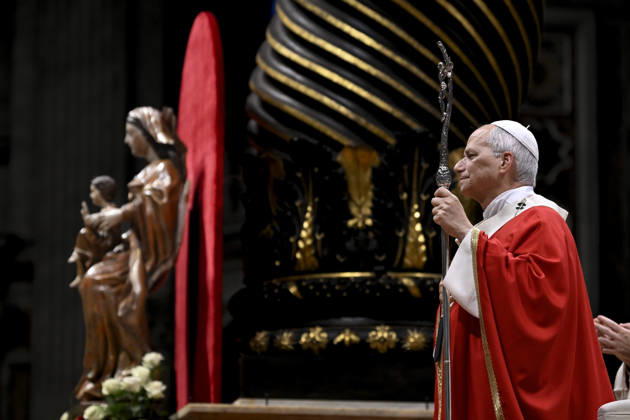 IPA89439409 - Italy, Rome, Vatican, October 8, 2026: Pope Leo XIV presides over Holy Mass for the inauguration of the academic year at the pontifical universities in St. Peter s Basilica in the Vatican. Photo by VATICAN MEDIA Catholic Press Photo  Copyright: xVATICANxMEDIA xCatholicxPressxPhotox xx IPA89439409