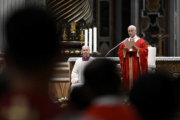 IPA89439412 - Italy, Rome, Vatican, October 8, 2026: Pope Leo XIV presides over Holy Mass for the inauguration of the academic year at the pontifical universities in St. Peter s Basilica in the Vatican. Photo by VATICAN MEDIA Catholic Press Photo  Copyright: xVATICANxMEDIA xCatholicxPressxPhotox xx IPA89439412