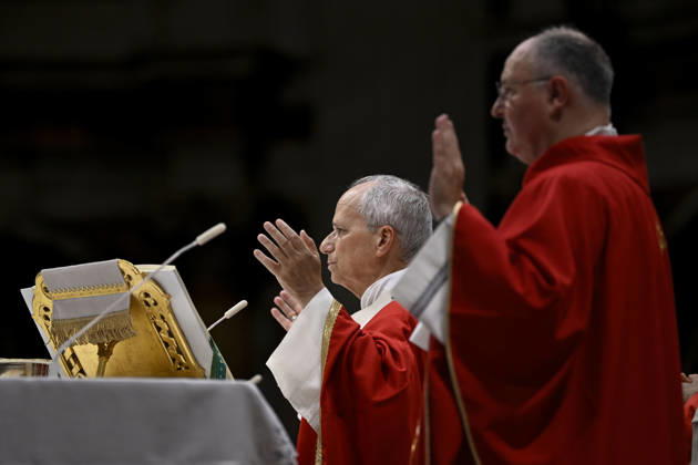 IPA89439417 - Italy, Rome, Vatican, October 8, 2026: Pope Leo XIV presides over Holy Mass for the inauguration of the academic year at the pontifical universities in St. Peter s Basilica in the Vatican. Photo by VATICAN MEDIA Catholic Press Photo  Copyright: xVATICANxMEDIA xCatholicxPressxPhotox xx IPA89439417
