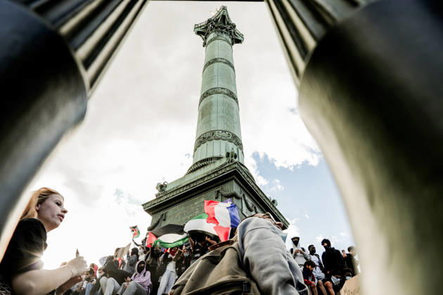 On Thursday, October 8, 2026, the Place de la Bastille in Paris was the focal point of a major high school student demonstration, part of a nationwide movement of anger affecting many schools. This Thursday, October 8, 2026, the Place de la Bastille in Paris was the focal point of a major high school student demonstration, part of a national movement of anger affecting many educational institutions 460318 2026 10 08 Paris France  Copyright: xLenain-VieiraxElisax xSTARFACEx STAR_460318_068