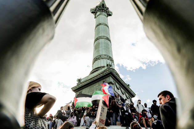 On Thursday, October 8, 2026, the Place de la Bastille in Paris was the focal point of a major high school student demonstration, part of a nationwide movement of anger affecting many schools. This Thursday, October 8, 2026, the Place de la Bastille in Paris was the focal point of a major high school student demonstration, part of a national movement of anger affecting many educational institutions 460318 2026 10 08 Paris France  Copyright: xLenain-VieiraxElisax xSTARFACEx STAR_460318_072