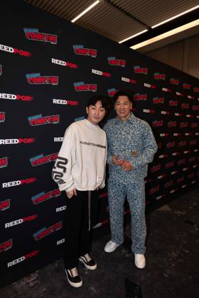 New York, NY- October 8: Inside the Saja Boys: Beyond KPOP Demon Hunters with Rich Ting and Neckwav at Comic Con October 8, 2026. Credit: Camara Porter USA  - ZUMAa123 20261008_zaa_a123_073 Copyright: xAdMediax