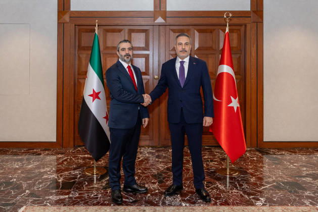 Turkish Foreign Minister Hakan Fidan ANKARA, TURKIYE - OCTOBER 08 : Turkish Foreign Minister Hakan Fidan meets with Syrian Foreign Minister Asaad Hassan al-Shibani in Ankara, Turkiye on October 08, 2026. Mustafa Hatipoglu Anadolu Ankara Turkey. Editorial use only. Please get in touch for any other usage.  Copyright: x2026xAnadoluxMustafaxHatipoglux