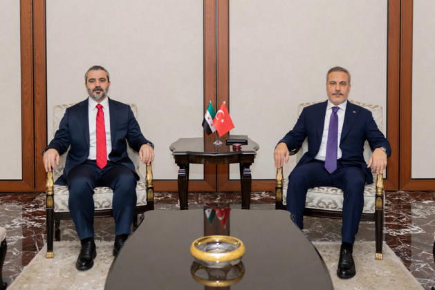 Turkish Foreign Minister Hakan Fidan ANKARA, TURKIYE - OCTOBER 08 : Turkish Foreign Minister Hakan Fidan meets with Syrian Foreign Minister Asaad Hassan al-Shibani in Ankara, Turkiye on October 08, 2026. Mustafa Hatipoglu Anadolu Ankara Turkey. Editorial use only. Please get in touch for any other usage.  Copyright: x2026xAnadoluxMustafaxHatipoglux