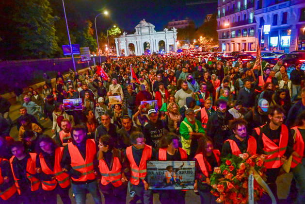 October 8, 2026, Madrid, Madrid, SPAIN: March in memory of Maricarmen, who died after being evicted from her home and became a symbol of the struggle for housing rights and against real-estate speculation. Madrid SPAIN  - ZUMAz108 20261008_znp_z108_009 Copyright: xRichardxZubelzux