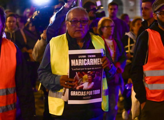 October 8, 2026, Madrid, Madrid, SPAIN: March in memory of Maricarmen, who died after being evicted from her home and became a symbol of the struggle for housing rights and against real-estate speculation. Madrid SPAIN  - ZUMAz108 20261008_znp_z108_012 Copyright: xRichardxZubelzux