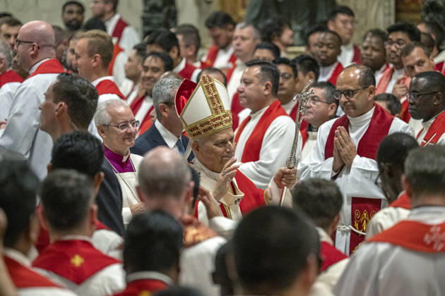 ITALY - POPE - VATICAN-2026 10 8 Italy, Rome, Vatican, 2026 10 8 Pope Leo XIV officiates the holy mass for the inauguration of the academic year of the pontifical universities at the St. Peter s Basilica in the Vatican. EDITORIAL USE ONLY - NO BOOKS Copyright: xVATICANxMEDIA xCatholicxPressxPhotox