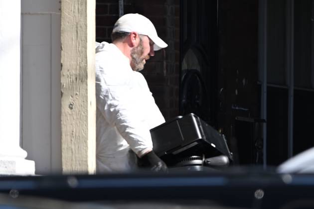 October 8, 2026, Philadelphia, Pennsylvania, USA: FBI agents seize several pieces of evidence from the home of Eugene Horsch on West Chew Avenue in Philadelphia, Pennsylvania, United States, on October 8, 2026. Several evidence boxes and bags including items were removed from the home. Authorities are investigating the property after linking it to at least seven missing women. Eugene Horsch is the son of the late Raymond R.C. Horsch. Philadelphia USA - ZUMAs197 20261008_aaa_s197_099 Copyright: xKylexMazzax