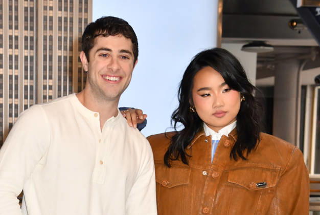 NEW YORK, NY- OCTOBER 8: Jaren Lewison and Helen J. Shen at the Empire State Building to Celebrate the Premiere of CBS New Series, Eternally Yours on October 8, 2026 in New York City. Copyright: xmpi099 MediaPunchx