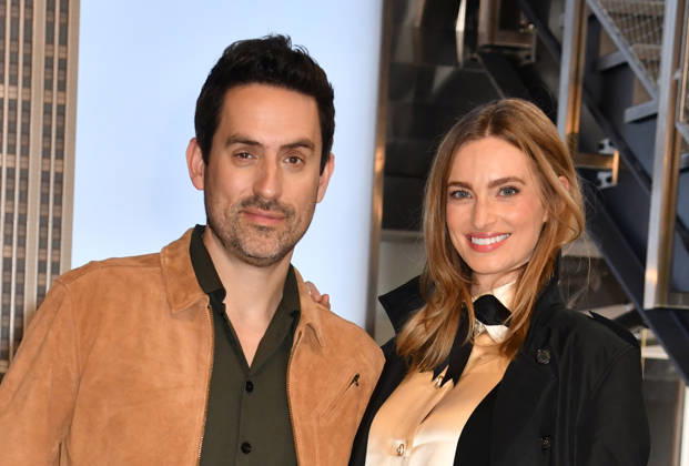 NEW YORK, NY- OCTOBER 8: Ed Weeks and Allegra Edwards at the Empire State Building to Celebrate the Premiere of CBS New Series, Eternally Yours on October 8, 2026 in New York City. Copyright: xmpi099 MediaPunchx