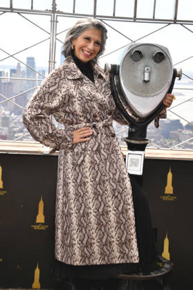 NEW YORK, NY- OCTOBER 8: Rose Abdoo at the Empire State Building to Celebrate the Premiere of CBS New Series, Eternally Yours on October 8, 2026 in New York City. Copyright: xmpi099 MediaPunchx