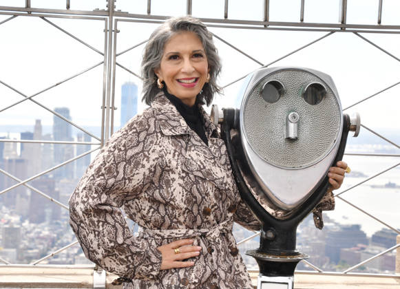 NEW YORK, NY- OCTOBER 8: Rose Abdoo at the Empire State Building to Celebrate the Premiere of CBS New Series, Eternally Yours on October 8, 2026 in New York City. Copyright: xmpi099 MediaPunchx