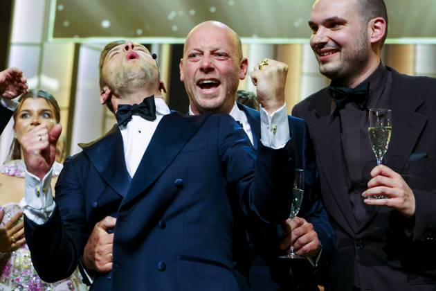 Amsterdam, The Netherlands, 2026-10-08 22:35:59 AMSTERDAM, 08-10-2026, Theater Carre. The 61st Golden Televizier-Ring Gala takes place. De Bondgenoten, Kassa, and Woeste Grond are in the running for the coveted Golden Televizier-Ring. During the festive evening, the winners in various other television categories will also be announced. PHOTO: NLBeeld Patrick van Emst. In the photo: Golden Televizier-Ring - De Bondgenoten Credit: NL Beeld Patrick van Emst  Copyright: xx x
