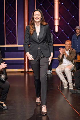 MDR - Riverboat. Model Gloria-Sophie Burkandt anläßlich der Aufzeichnung der MDR - Talkshow Riverboat am 08.10.2026 in der Mediacity Leipzig. 20261008SFL0044