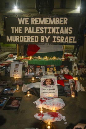 Pro-Palestine Silent Funeral Procession Central London, October 8, 2026 A pro-Palestine silent funeral procession took place in Central London, with demonstrators walking in silence to remember Palestinians killed in the conflict in Gaza. Participants carried Palestinian flags and placards, while some held a coffin and others carried effigies wrapped in burial shrouds, symbolising those killed in the conflict., Credit:Zak Irfan Avalon Copyright: xZakxIrfanx xAvalonx 1141550672