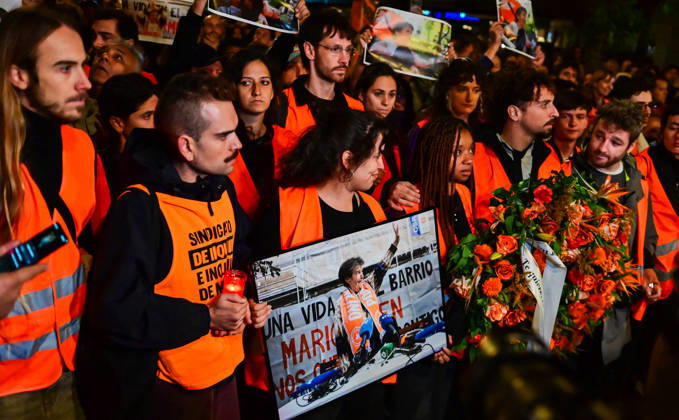 October 8, 2026, Madrid, Madrid, SPAIN: March in memory of Maricarmen, who died after being evicted from her home and became a symbol of the struggle for housing rights and against real-estate speculation. Madrid SPAIN  - ZUMAz108 20261008_znp_z108_017 Copyright: xRichardxZubelzux
