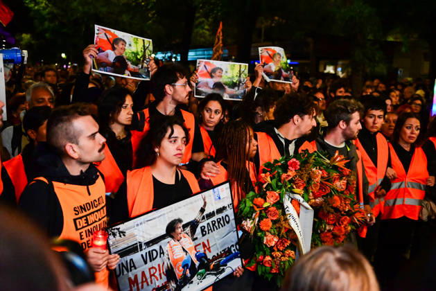 October 8, 2026, Madrid, Madrid, SPAIN: March in memory of Maricarmen, who died after being evicted from her home and became a symbol of the struggle for housing rights and against real-estate speculation. Madrid SPAIN  - ZUMAz108 20261008_znp_z108_021 Copyright: xRichardxZubelzux