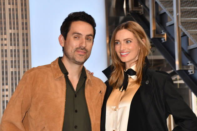 NEW YORK, NY- OCTOBER 8: Ed Weeks and Allegra Edwards at the Empire State Building to Celebrate the Premiere of CBS New Series, Eternally Yours on October 8, 2026 in New York City. Credit: AdMedia New York City USA  - ZUMAa123 20261008_zaa_a123_083 Copyright: xJohnxFyckex