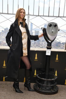 CBS™ Eternally Yours Cast Visit The Empire State Building NEW YORK, NY- OCTOBER 8: Allegra Edwards at the Empire State Building to Celebrate the Premiere of CBS New Series, Eternally Yours on October 8, 2026 in New York City. Credit: John Fycke AdMedia New York City New York USA EDITORIAL USE ONLY  Copyright: xx JohnxFycke AdMediax admphotosthree019744