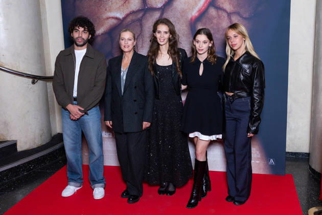 Sanguine Paris Film Premiere Sami Outalbali, Karin Viard, Marion Le Corroller, Mara Taquin, Kim Higelin attends Sanguine Paris Film Premiere at Max Linder on October 08, 2026 in Paris, France. Photo by Nasser Berzane ABACAPRESS.COM Paris France  Copyright: xBerzanexNasser ABACAx