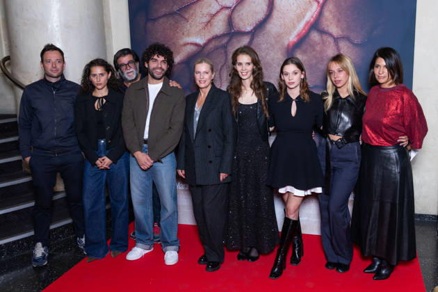 Sanguine Paris Film Premiere Guest, Sonia Faidi, Alain Attal, Sami Outalbali, Karin Viard, Marion Le Corroller, Marion Le Corroller, Kim Higelin, Carole Lambert attends Sanguine Paris Film Premiere at Max Linder on October 08, 2026 in Paris, France. Photo by Nasser Berzane ABACAPRESS.COM Paris France Copyright: xBerzanexNasser ABACAx