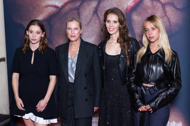Sanguine Paris Film Premiere Mara Taquin, Karin Viard, Marion Le Corroller, Kim Higelin attends Sanguine Paris Film Premiere at Max Linder on October 08, 2026 in Paris, France. Photo by Nasser Berzane ABACAPRESS.COM Paris France  Copyright: xBerzanexNasser ABACAx