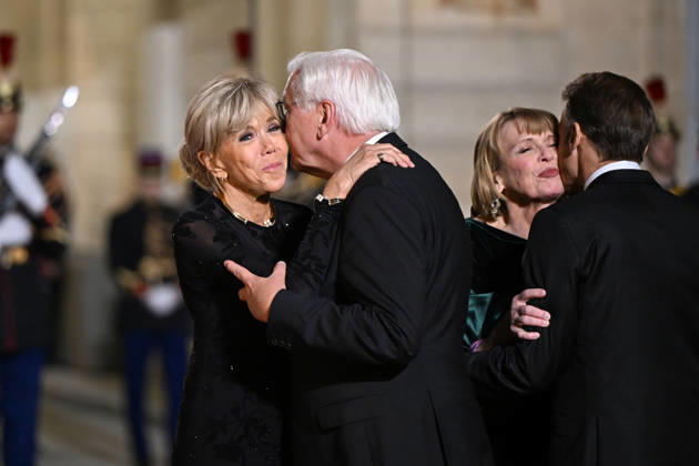 NEWS : Diner d Etat francais en l honneur de la RÃ publique fÃ dÃ rale d Allemagne - Paris - 08 10 2026 Emmanuel Macron, Brigitte Macron, Frank Walter Steinmeier, Elke Budenbender - State dinner organised by France President Emmanuel Macron for State visit with Mr. Frank-Walter Steinmeier, President of the Federal Republic of Germany at the Elysee Presidential Palace, in Paris.  Copyright: xx