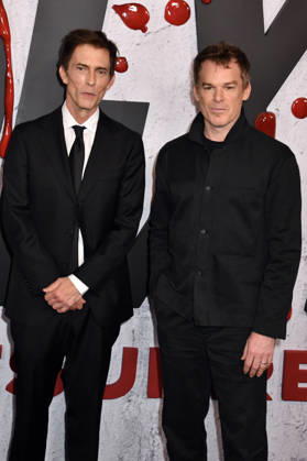 NEW YORK, NY - OCTOBER 8: Desmond Harrington and Michael C. Hall at Dexter 20th Anniversary Celebration & Dexter: Resurrection Season 2 premiere at Chelsea Industrial on October 8, 2026 in New York City. Copyright: xmpi099 MediaPunchx