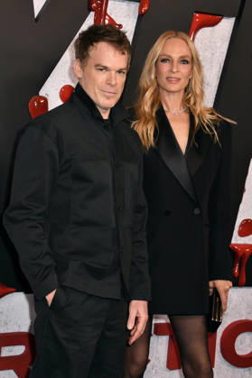 NEW YORK, NY - OCTOBER 8: Michael C. Hall and Uma Thurman at Dexter 20th Anniversary Celebration & Dexter: Resurrection Season 2 premiere at Chelsea Industrial on October 8, 2026 in New York City. Copyright: xmpi099 MediaPunchx
