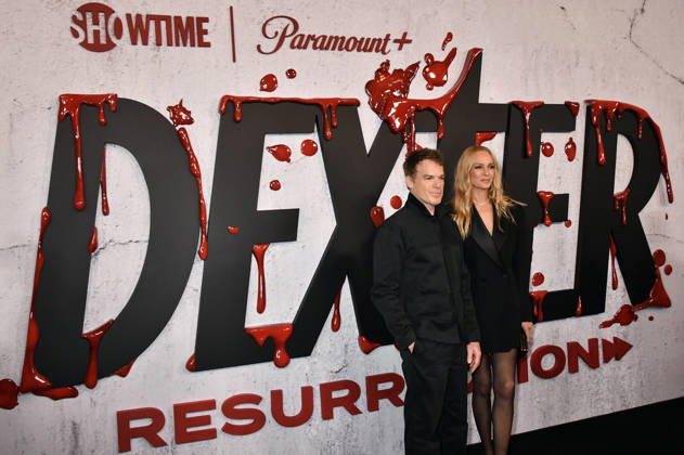 NEW YORK, NY - OCTOBER 8: Michael C. Hall and Uma Thurman at Dexter 20th Anniversary Celebration & Dexter: Resurrection Season 2 premiere at Chelsea Industrial on October 8, 2026 in New York City. Copyright: xmpi099 MediaPunchx