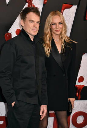 NEW YORK, NY - OCTOBER 8: Michael C. Hall and Uma Thurman at Dexter 20th Anniversary Celebration & Dexter: Resurrection Season 2 premiere at Chelsea Industrial on October 8, 2026 in New York City. Copyright: xmpi099 MediaPunchx
