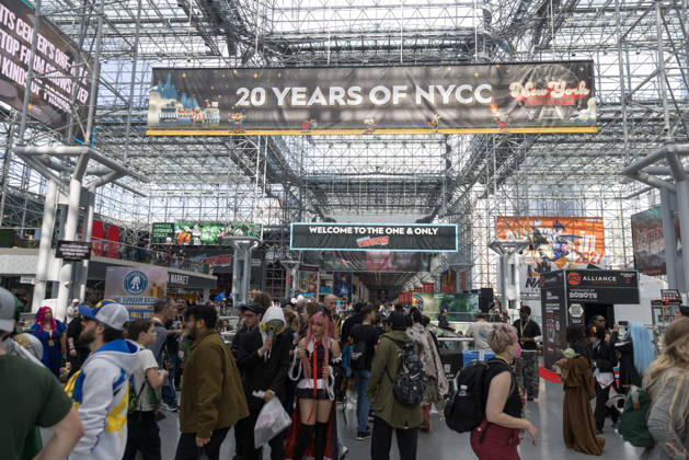 October 8, 2026, New York, New York, USA: People in costumes and makeup pose during New York Comic Con 2026 at the Javits Center in New York City, United States, on Thursday, October 8, 2026. New York USA  - ZUMAc233 20261008_zsp_c233_017 Copyright: xVanessaxCarvalhox