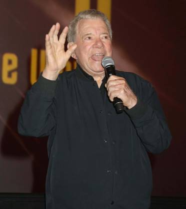 October 8, 2026, New York, New York, USA: Actor WILLIAM SHATNER seen during the introduction for the New York All Media Premiere Screening of The Sixty-Year Mission - How Star Trek Changed Television and the World held at Regal Times Square Theaters. New York USA  - ZUMAk03_ 20261008_zaf_k03_062 Copyright: xNancyxKaszermanx