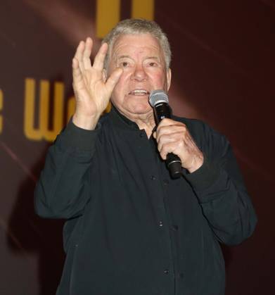 October 8, 2026, New York, New York, USA: Actor WILLIAM SHATNER seen during the introduction for the New York All Media Premiere Screening of The Sixty-Year Mission - How Star Trek Changed Television and the World held at Regal Times Square Theaters. New York USA  - ZUMAk03_ 20261008_zaf_k03_061 Copyright: xNancyxKaszermanx