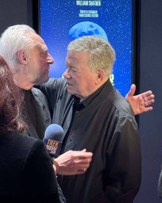 October 8, 2026, New York, New York, USA: Actors BRENT SPINER and WILLIAM SHATNER seen during the red carpet arrivals for the New York All Media Premiere Screening of The Sixty-Year Mission - How Star Trek Changed Television and the World held at Regal Times Square Theaters. New York USA  - ZUMAk03_ 20261008_zaf_k03_063 Copyright: xNancyxKaszermanx