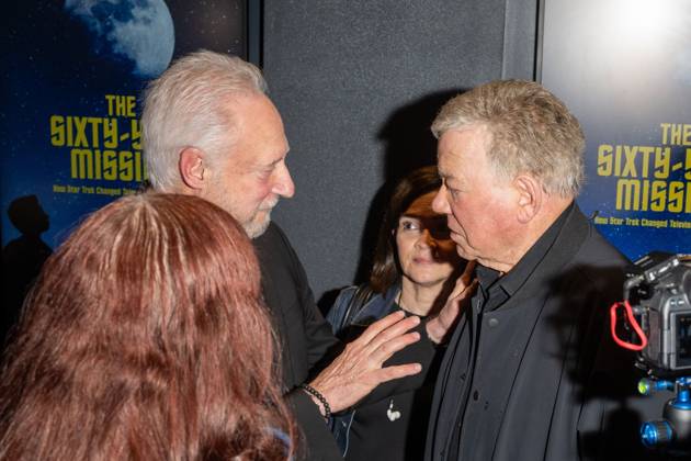 October 8, 2026, New York, New York, United States: Brent Spiner (L) and William Shatner (R) attend. The Sixty Year Mission: How Star Trek Changed Television And The World New York premiere at Regal Times Square on October 08, 2026 in New York City. New York United States - ZUMAs197 20261008_aaa_s197_277 Copyright: xRonxAdarx