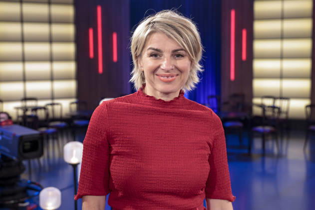Sabine Heinrich bei der Aufzeichnung der WDR-Talkshow Kölner Treff im WDR Studio BS 3. Köln, 08.10.2026