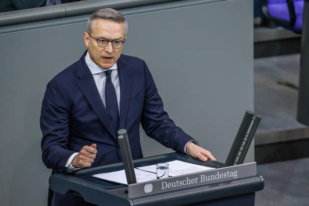 Bundestag Karsten Wildberger (CDU), Bundesminister fuer Digitales und Staatsmodernisierung, im Deutschen Bundestag am 09.10.26 in Berlin. Berlin Berlin Deutschland Bundestag
