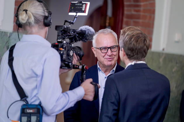 Nobels Fredspris 2026 Oslo 20261009. Direktor ved Nobelinstituttet, Kristian Berg Harpviken, for kunngjoringen av Nobels fredspris 2026 pa Nobelinstituttet. Foto: Javad Parsa NTB Oslo Norge e3Vc_VDrleQ EDITORIAL USE ONLY Ref:_BNC_POLe3Vc_VDrleQ.jpg Copyright: xJavadxParsax xNTBx