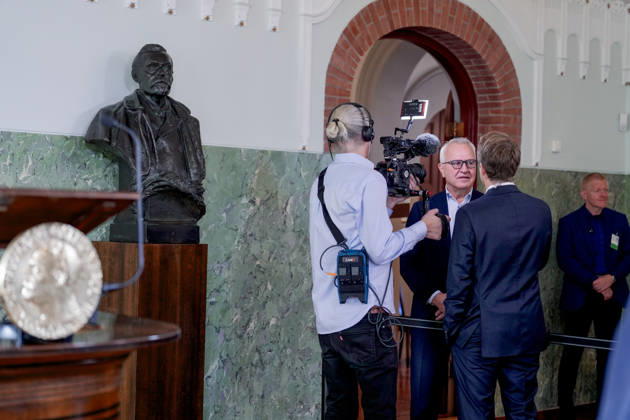Nobels Fredspris 2026 Oslo 20261009. Direktor ved Nobelinstituttet, Kristian Berg Harpviken, for kunngjoringen av Nobels fredspris 2026 pa Nobelinstituttet. Foto: Javad Parsa NTB Oslo Norge PYh3ZXazrPw EDITORIAL USE ONLY Ref:_BNC_POLPYh3ZXazrPw.jpg Copyright: xJavadxParsax xNTBx
