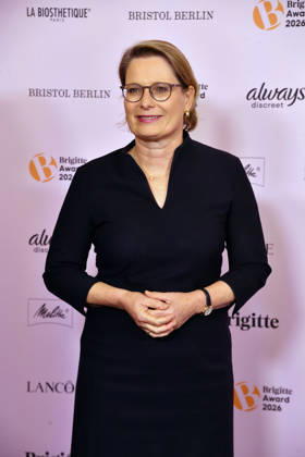 Stefanie Hubig (Bundesministerin für Justiz und Verbraucherschutz) bei der Verleihung der Brigitte Award 2026 im Kino International in Berlin am 08.10.2026