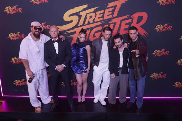 Street Fighter Red Carpet And Fan Event in Mexico City (L-R) Jason Momoa, Cody Rhodes, Callina Liang, Andrew Koji, Kitao Sakurai and Noah Centineo attend the official red carpet and fan event for the upcoming live-action film Street Fighter at CinÃ polis Universidad on October 08, 2026 in Mexico City, Mexico. (Photo by Ismael Rosas Eyepix Group) Copyright: xIsmaelxRosas xEyepixxGroupx IR_08102026_198701