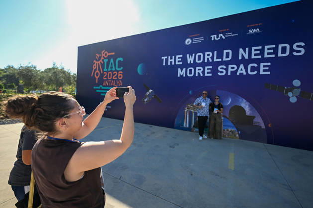 77th International Astronautical Congress in Antalya ANTALYA, TURKIYE - OCTOBER 9: People visit the 77th International Astronautical Congress (IAC 2026) on its last day open to public at the NEST Congress Center in Antalya, Turkiye, on October 09, 2026. Organized by the International Astronautical Federation (IAF), the congress is being held under the coordination of the Turkish Ministry of Industry and Technology and co-hosted by the Turkish Space Agency (TUA) and SAHA Istanbul, with Anadolu serving as the Global Communication Partner. Muhammed Abdullah Kurtar Anadolu Antalya Turkey. Editorial use only. Please get in touch for any other usage.  Copyright: x2026xAnadoluxMuhammedxAbdullahxKurtarx