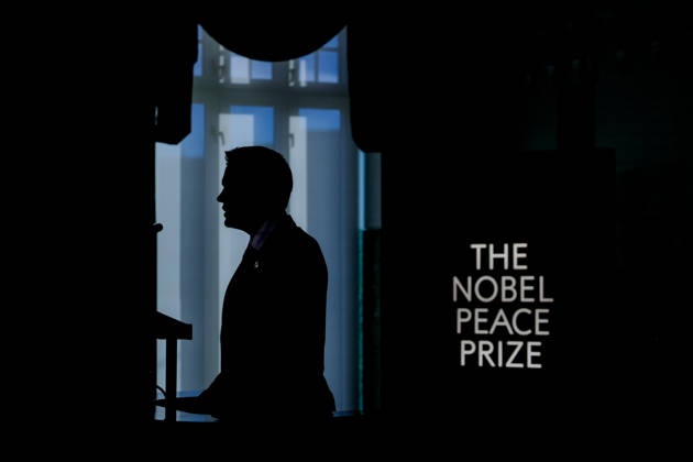 Nobels Fredspris 2026 Oslo 20261009. Nobelkomiteens leder, Jorgen Watne Frydnes, kunngjor at Navanethem Navi Pillay tildeles Nobels fredspris for 2026 pa Nobelinstituttet. Foto: Javad Parsa NTB Oslo Norge q1zwA58nws8 EDITORIAL USE ONLY Ref:_BNC_POLq1zwA58nws8.jpg Copyright: xJavadxParsax xNTBx