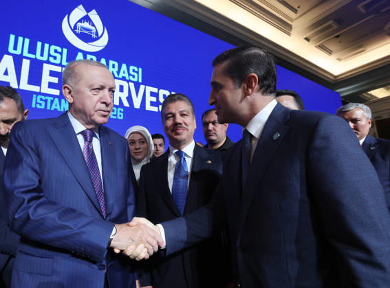 Turkish President Erdogan attends the International Justice Summit ISTANBUL, TURKIYE - OCTOBER 9: (----EDITORIAL USE ONLY - MANDATORY CREDIT - TURKISH PRESIDENCY MURAT KULA HANDOUT - NO MARKETING NO ADVERTISING CAMPAIGNS - DISTRIBUTED AS A SERVICE TO CLIENTS----) Turkish President Recep Tayyip Erdogan attends the International Justice Summit held at Ciragan Palace in the Besiktas district of Istanbul, Turkiye on October 9, 2026. Turkish Presidency Murat Kula Handout Anadolu Istanbul Turkey. Editorial use only. Please get in touch for any other usage.  Copyright: x2026xAnadoluxTurkishxPresidencyx xMuratxKulax xHandoutx