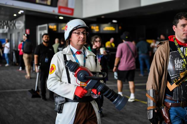 October 9, 2026, Melbourne, Australia: MELBOURNE, AUSTRALIA, OCTOBER 9, 2026: Gaming enthusiasts and cosplay participants attend the opening day of PAX Aus 2026 at the Melbourne Convention and Exhibition Centre. The three-day convention, running from October 9 to 11, brings together gamers, developers, publishers and fans for video game demonstrations, esports competitions, cosplay activities and exhibitions showcasing the latest developments in gaming and entertainment. Melbourne Australia - ZUMAq101 20261009_zna_q101_015 Copyright: xAlexanderxBogatyrevx