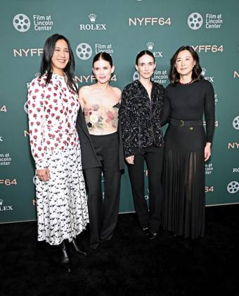 October 8, 2026, New York, Ny, United States: Agnes Chu, Kate Mara, Rooney Mara and Clara Wu Tsai attend the 64th New York Film Festival Werner Herzog s Bucking Fastard Screening. Held at Alice Tully Hall at Lincoln Center in New York. Zuma Press. October 8, 2026. New York United States  - ZUMAp281 20261008_zea_p281_014 Copyright: xPhotoxImagexPressx