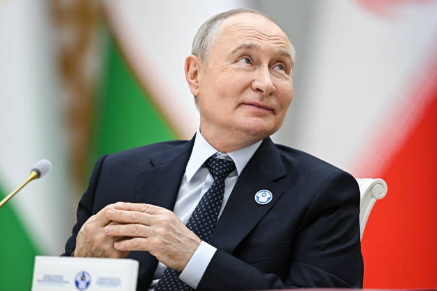 TURKMENISTAN, BALKAN PROVINCE - OCTOBER 9, 2026: Russia s President Vladimir Putin attends an expanded meeting of the CIS Council of Heads of State in Turkmenbashi Turkmenistan  - ZUMAt113 20261009_zaa_t113_192 Copyright: xSergeixBobylevx