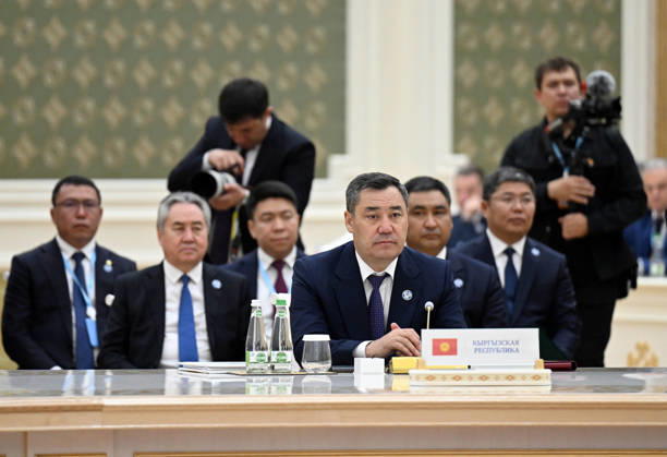 Commonwealth of Independent States (CIS) Council of Heads of State summit AWAZA, TURKMENISTAN - OCTOBER 9: (----EDITORIAL USE ONLY - MANDATORY CREDIT - ‘KYRGYZSTAN PRESIDENCY HANDOUT - NO MARKETING NO ADVERTISING CAMPAIGNS - DISTRIBUTED AS A SERVICE TO CLIENTS----) President of the Kyrgyz Republic Sadyr Japarov attends the Commonwealth of Independent States (CIS) Council of Heads of State summit in the Awaza National Tourist Zone near Turkmenbashi, Turkmenistan on October 9, 2026. Kyrgyzstan Presidency Handout Anadolu Awaza Turkmenistan. Editorial use only. Please get in touch for any other usage.  Copyright: x2026xAnadoluxKyrgyzstanxPresidencyx xHandoutx